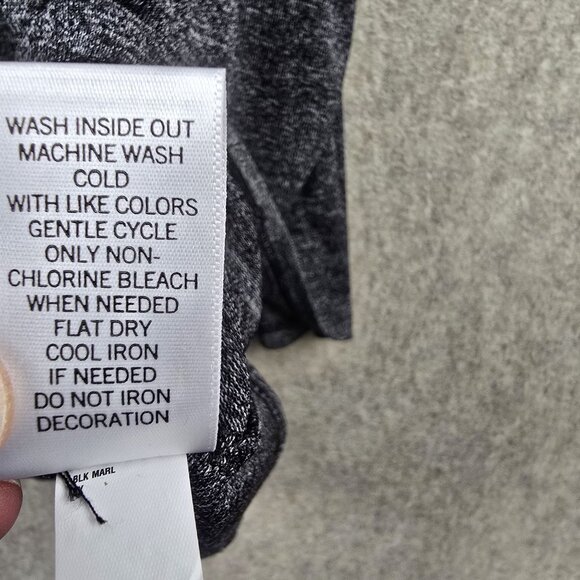 Apt. 9 Womens Sleeveless Tank Top Black Heather Size 3X Rayon Blend Relaxed Fit - Picture 7 of 9